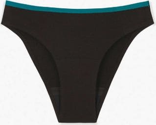 Culotte Menstruelle coton - Flux moyen - Noir