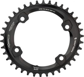 Wolf Tooth Elliptical 110 BCD Asymmetric 4-Bolt Shimano GRX Chainring Drop-Stop B Black