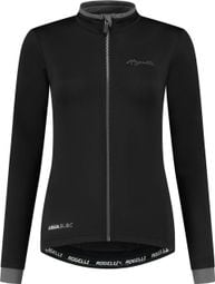 Maillot Manches Longues Velo Rogelli Essential - Femme - Noir