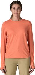 Patagonia Capilene Cool Sun Women's Long-Sleeve T-Shirt in Orange