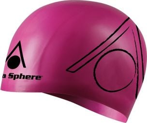Gorro de natación Aquasphere Tri Cap rosa / negro