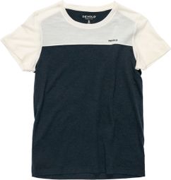 Women's Devold Classic Linear White Blue T-Shirt