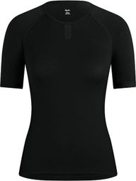Dames Baselayer Rapha Merino Korte Mouw Zwart