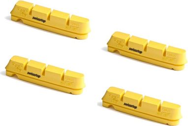 x4 Cartouches de Patins de Freins SwissStop FLASH PRO KING Shimano/Sram (jantes carbone)