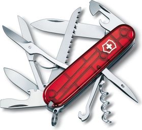 Couteau suisse Victorinox Huntsman rouge translucide