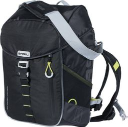 Fietsrugzak met LED-strip Basil Miles Nordlicht 17 liter zwart