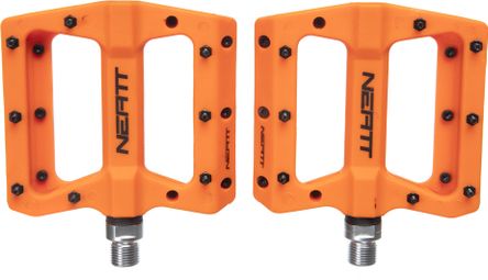 Neatt Composite 8 Pin Orange Flat Pedals