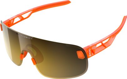 POC Elicit Sunglasses, Orange Translucent/Clarity Road, Partly Sunny Gold