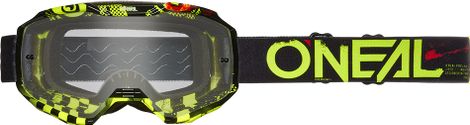 Masque O'Neal B-10 Attack Noir/Jaune Ecran Clear