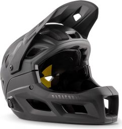 Met Parachute MCR Mips Casco con mentonera extraíble negro mate