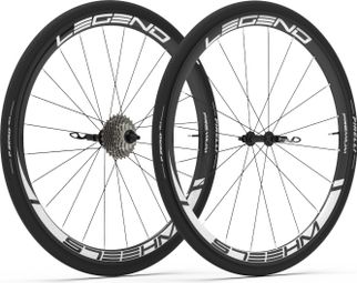 Paire de Roues Legend Wheels 38P Premium⁴ - 9X100 - 9X130mm - Patins - Campagnolo