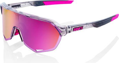100% S2 Sunglasses Tokyo Night Clear / Purple Multilayer Mirror
