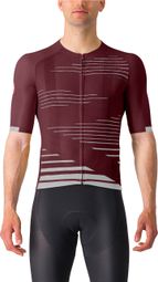 Castelli Climber's 4.0 Bordeaux/Silver Short Sleeve Jersey