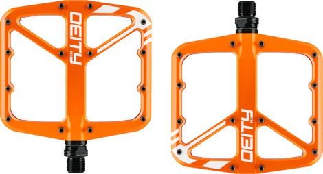 Paire de Pédales Plates Deity Supervillain Orange