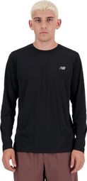 Camiseta de manga larga para hombre New Balance Sport Essentials Negro