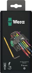 Wera-Jeu de clés Torx coudées  BlackLaser-967/9 TORX BO Multicolour