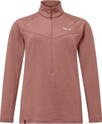 Salewa Puez Cammino fleece met halve rits, roze, dames