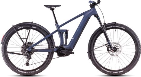 Cube Stereo Hybrid One44 Pro 800 Allroad Elektrische Volledig Geveerde MTB Shimano Cues 11S 800 Wh 29'' Inkt Grijs Blauw 2025