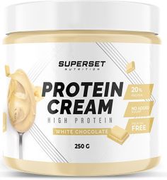 Protein Cream (250g) - Superset Nutrition - Chocolat Blanc - Pâtes à Tartiner Protéinées