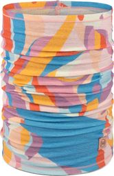 Bufanda ligera de merino con estampado digital multicolor
