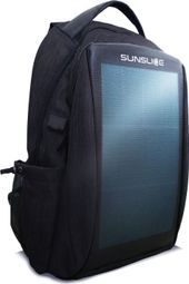Sunslice Zenith Sac à Dos Solaire Noir Anthracite pour Vélo  Voyage et Utilisation Quotidienne