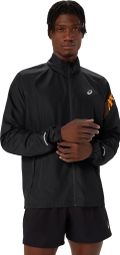 Veste coupe-vent Asics Icon Noir/Orange Homme