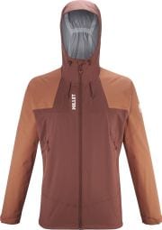 Wasserdichte Jacke Millet Fitz Roy Braun Herren