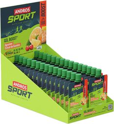 Gel Boost (30x40g) | Andros Sport | Agrumes Guarana |  Gels énergétiques