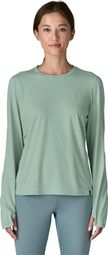 Patagonia Capilene Cool Sun Women's Long-Sleeve T-Shirt in Green
