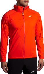 Veste imperméable Brooks High Point Waterproof Rouge Homme