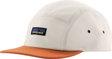 Casquette Patagonia P-6 Label Maclure Blanc/Orange Unisexe