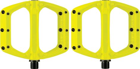 Pair of Spank Spoon DC Flat Pedals Yellow