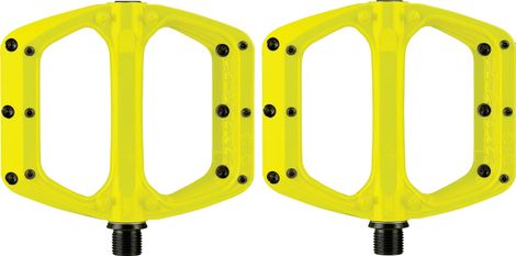 Pair of Spank Spoon DC Flat Pedals Yellow