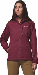 Veste Imperméable Femme Columbia Pouring Adventure III Bordeaux