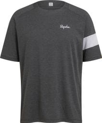 Rapha Trail Technical MTB T-Shirt Dunkelgrau/Hellgrau