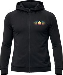 Compressport 3D Thermo Ironman 2026 Kapuzen-Sweatshirt mit Reißverschluss, schwarz, Unisex