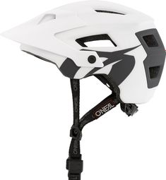 Casque AM O'Neal Defender Solid Blanc / Gris