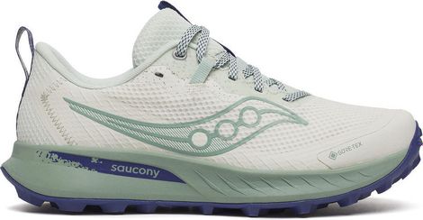 Zapatillas trail Saucony Peregrine 15 GTX Blanco/Verde, Mujer