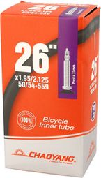 CHAMBRE AIR VTT 26X1.95/2.125 VP CHAOYANG VALVE 33MM