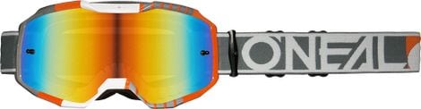 O'Neal B-10 Duplex Goggle Grey/Orange Radium Lens Red