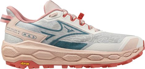 Mizuno Wave Mujin 11 trailschoenen voor dames, wit/roze