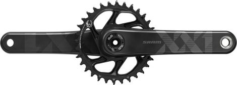 Sram XX1 Eagle DUB Boost bielas de montaje directo 34t (BB no incluidas) - Negro