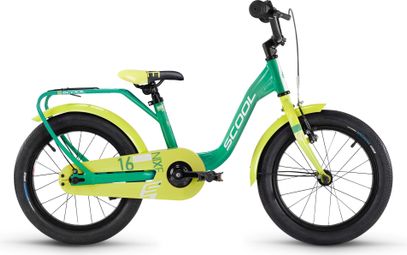 Vélo enfant S'COOL niXe - 1 vitesse - Vert/Citron vert
