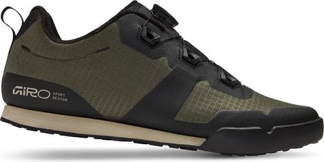 Chaussures VTT pour Pédale Plate Giro Tracker BOA Vert
