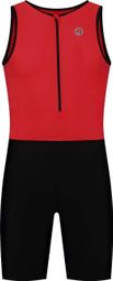 Combinaison de Triathlon Manches Courtes Rogelli Florida Rouge/Noir
