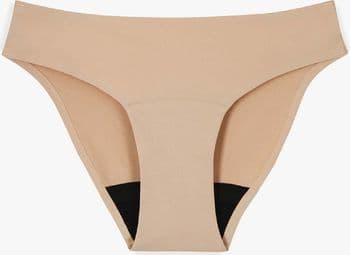 Culotte Menstruelle - Flux moyen  - Beige