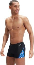 Men's Allover V-cut Swimsuit Black/Blue