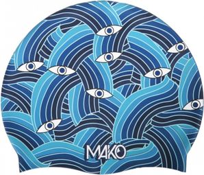 Mako Sea View Blue swim cap