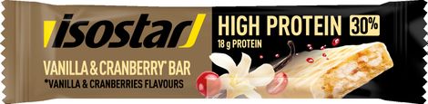 Barre Protéinée Isostar High Protein 30 Vanille Cranberry 55g