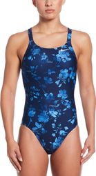 Maillot de bain Nike Swim HydraStrong Multi Print Bleu Femme